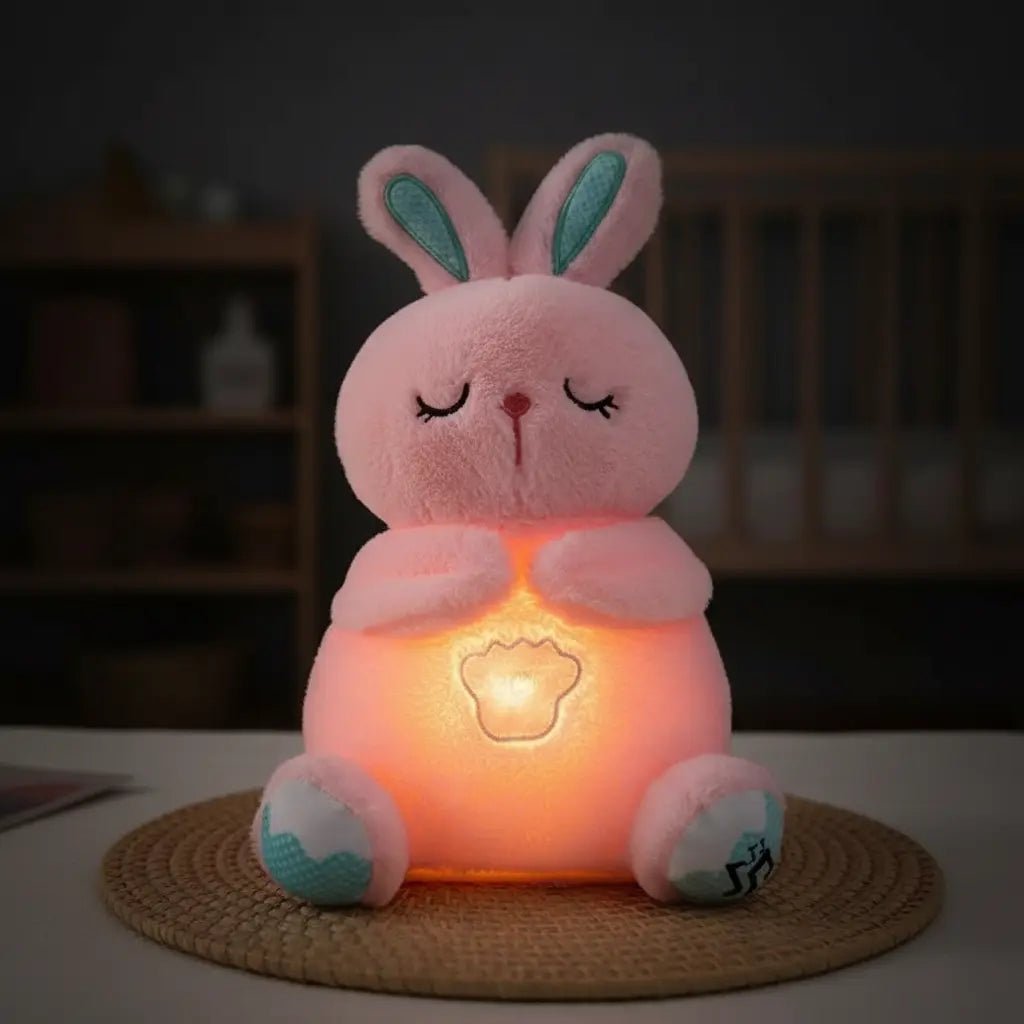 Peluche lapin bruit blanc portable sac à langer crèche et voyage bébé - Petit Curio