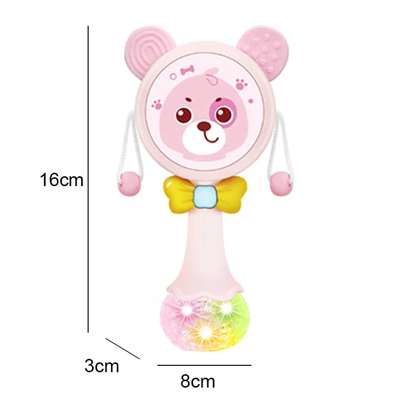 Hochet musical et lumineux pour bébé BabyBell aux couleurs vives - Petit Curio