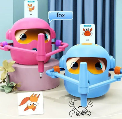 Robot créatif enfant : colorier, imaginer et recommencer