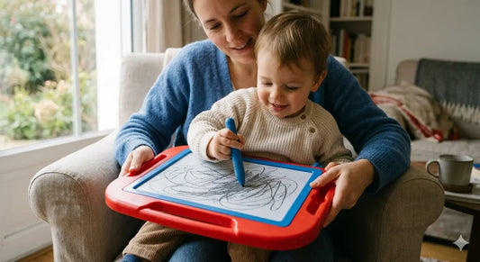 Le premier dessin d'un tout-petit : accompagner le geste dès 18 mois