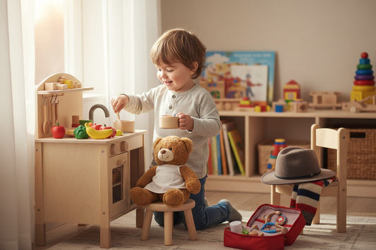 Jeux d'imitation enfant : pourquoi c'est essentiel de 2 à 5 ans