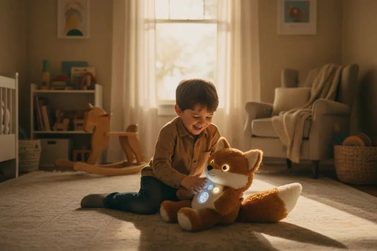 Grandir avec sa peluche interactive, guide par âge Petit Curio