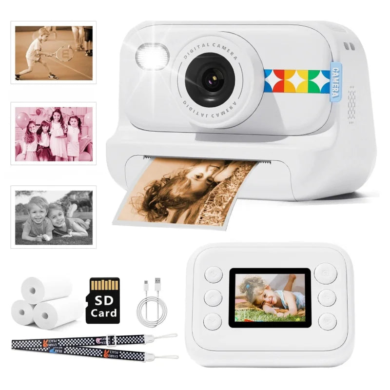 Appareil photo instantané enfant FirstCamera dans sa boîte cadeau premium