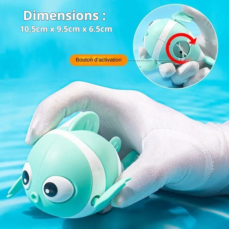 Jouet de bain poisson : le poisson qui nage tout seul dans la baignoire