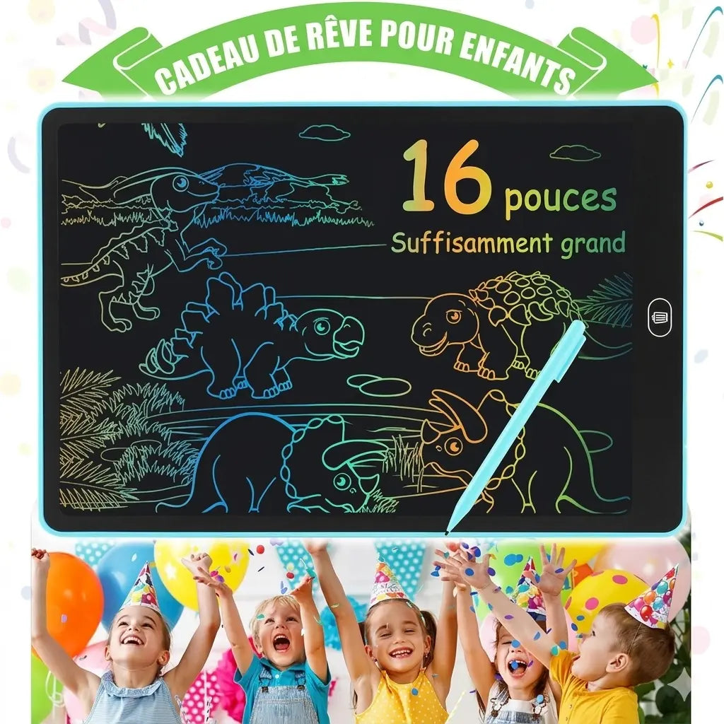 Ardoise magique enfant multicolore : un format vertical de 16 pouces cadeau noël enfant