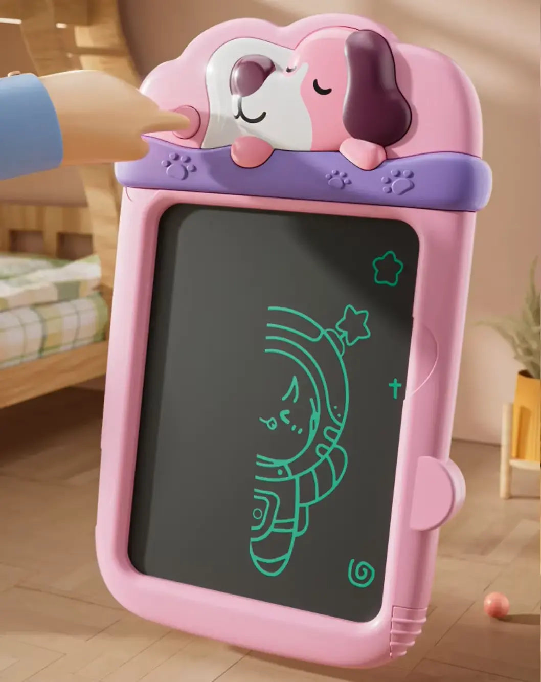 Ardoise LCD enfant, on efface tout en un clic