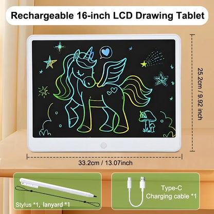 Ardoise magique LCD enfant blanc