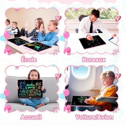 Ardoise magique LCD enfant multiusage