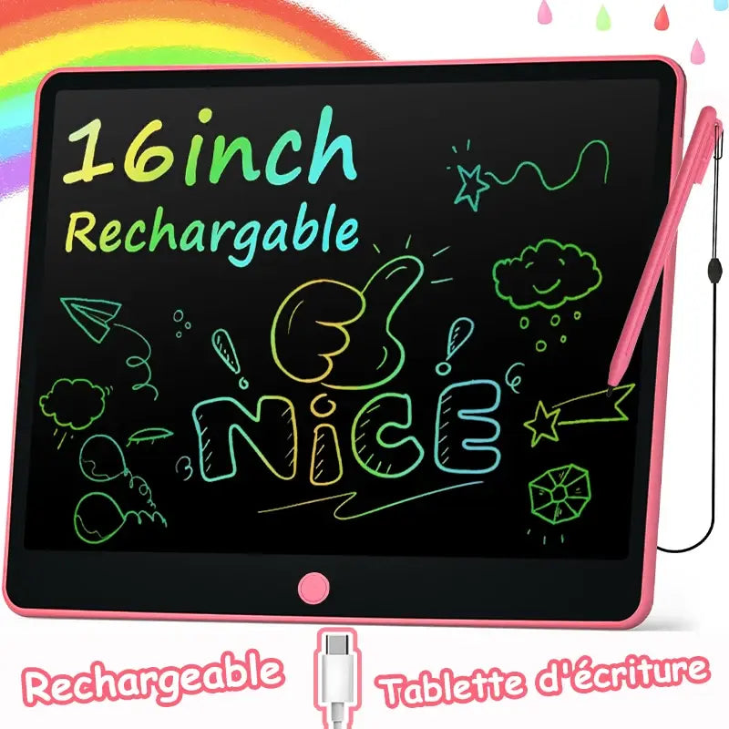 Ardoise magique LCD enfant rechargeable usb