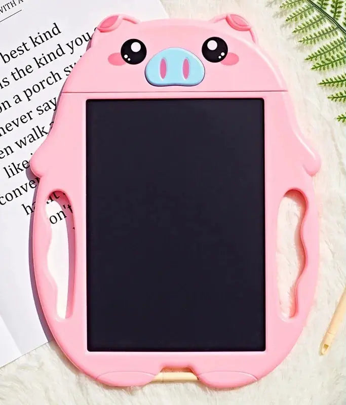 Ardoise magique enfant petites mains cochon rose