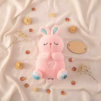 Cadeau naissance fille original peluche lapin rose lumineuse musicale liste naissance - Petit Curio