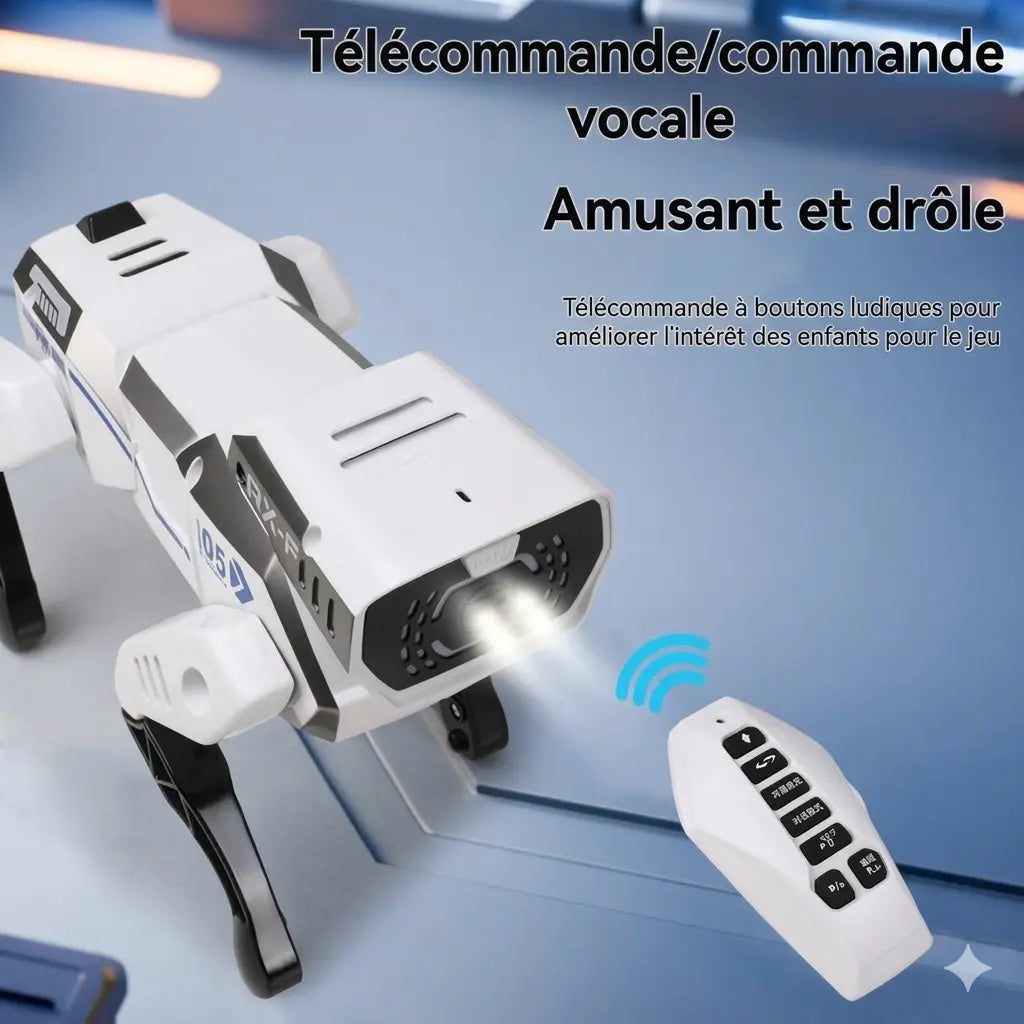 Chien robot RoboWouf pour enfant avec sa télécommande