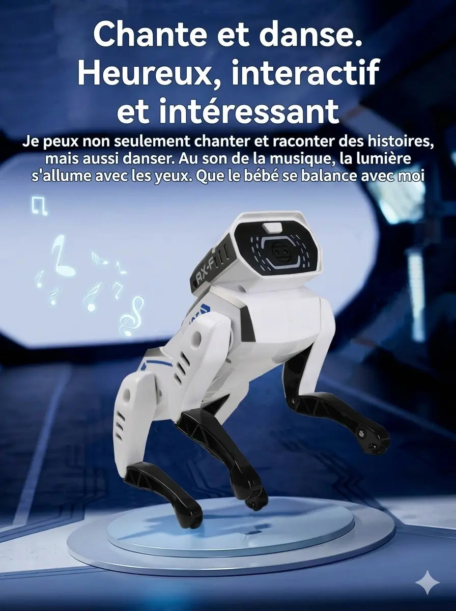 Chien robot RoboWouf pour enfant en mode chant et danse
