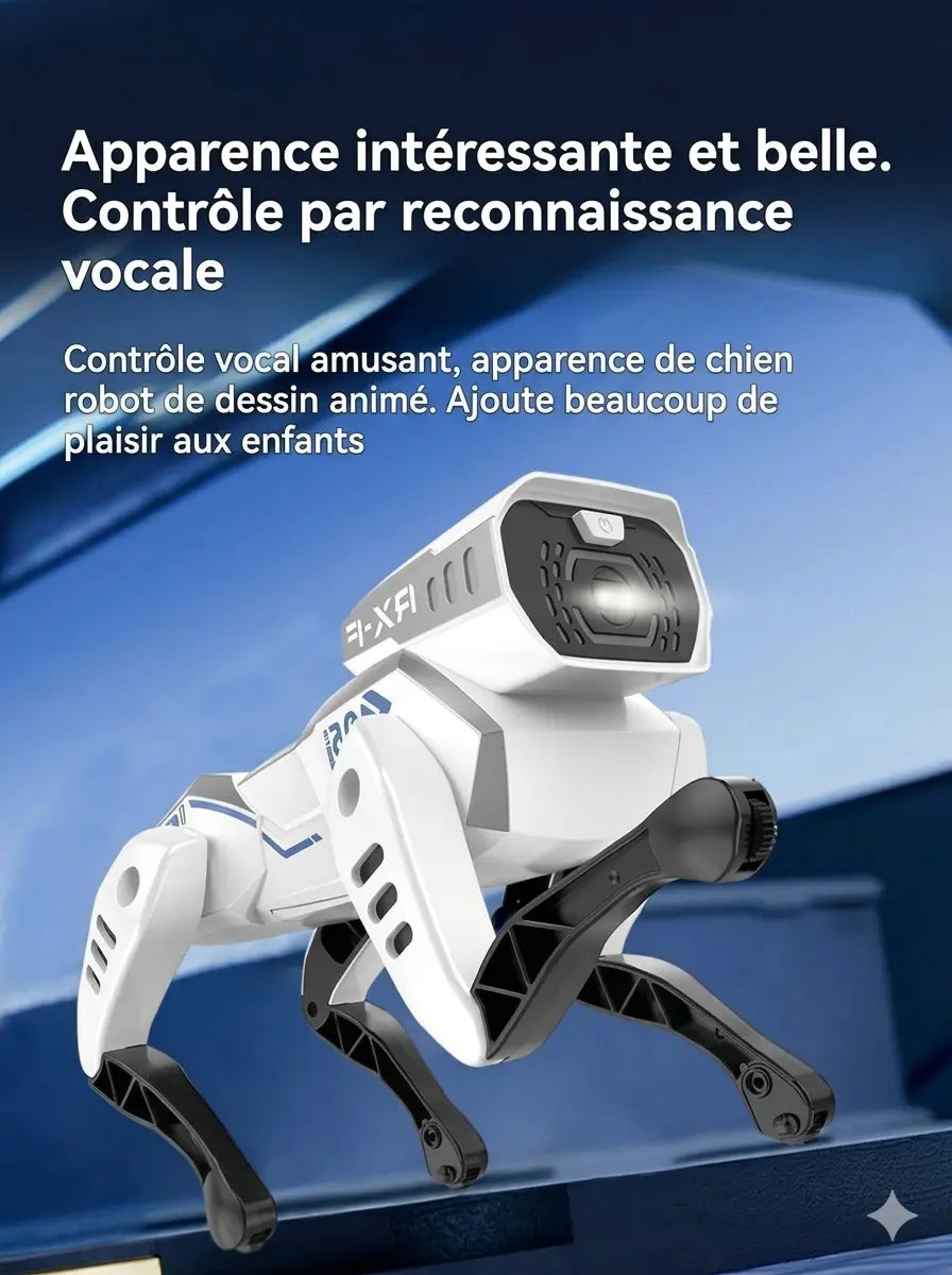 Chien robot interactif RoboWouf avec fonction de commande vocale