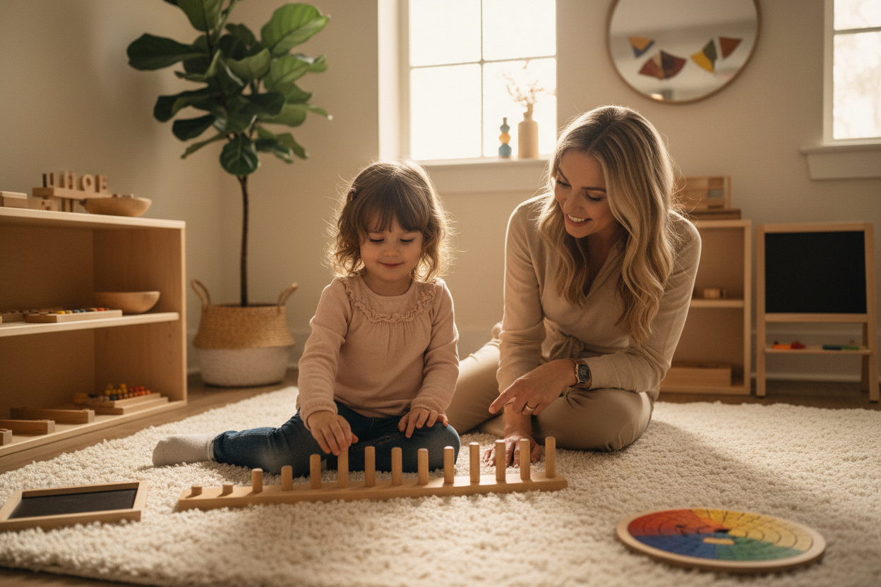 Cinematic Montessori Mother & Child