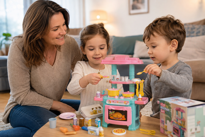 Cuisine enfant Cuisinette avec accessoires et aliments