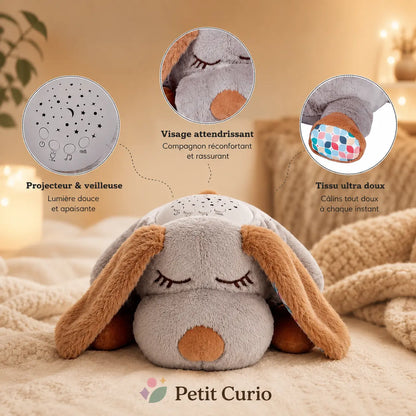 Peluche lumineuse musicale qualité premium projecteur étoiles | Petit Curio
