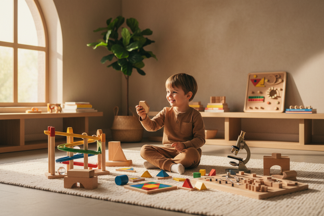 Enfant et jouets éducatifs – découverte