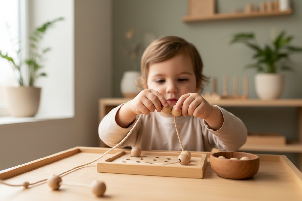Enfant motricite fine Montessori