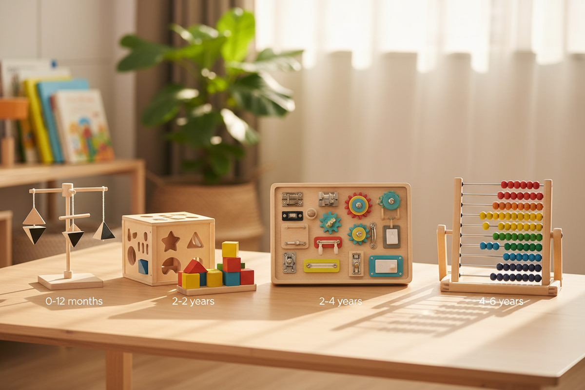 Guide d'achat jouets Montessori par âge