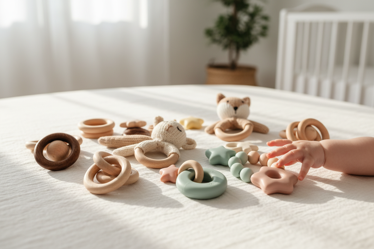Hochet bébé – collection Petit Curio