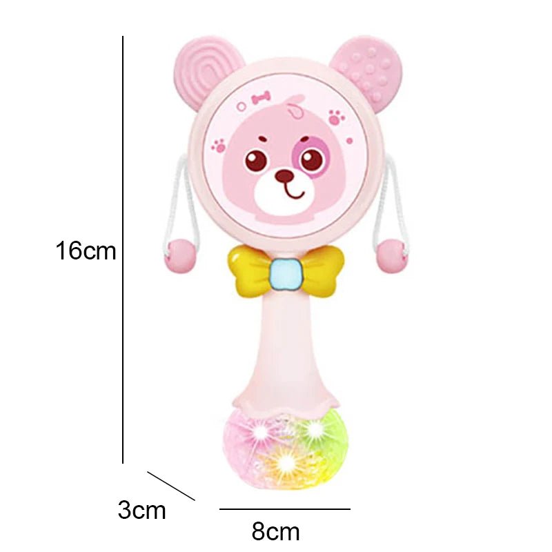 Hochet musical et lumineux pour bébé BabyBell aux couleurs vives - Petit Curio