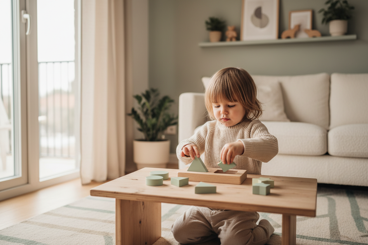 Lifestyle Montessori enfant jeu en bois