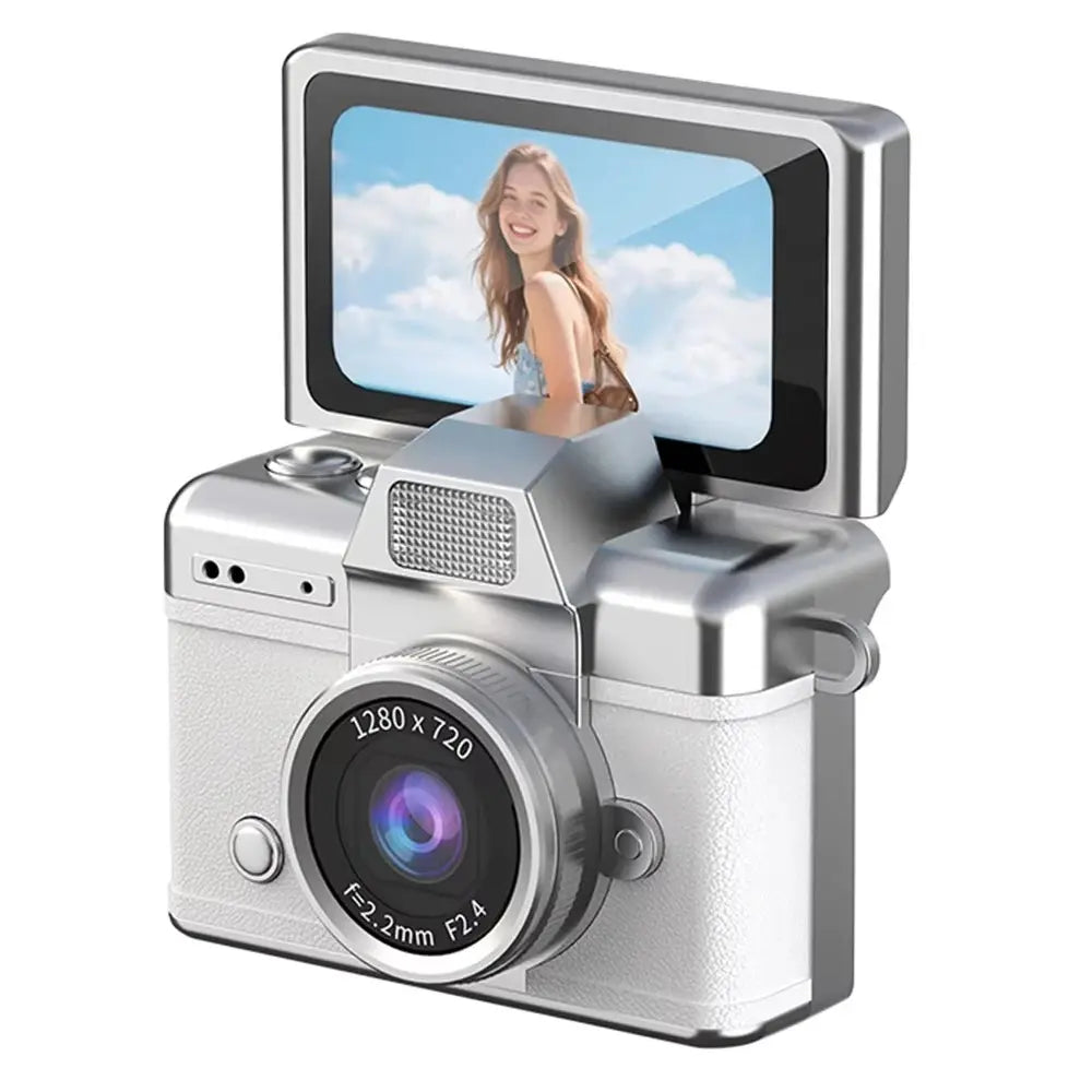 Mini appareil photo enfant de petit curio variante en blanc