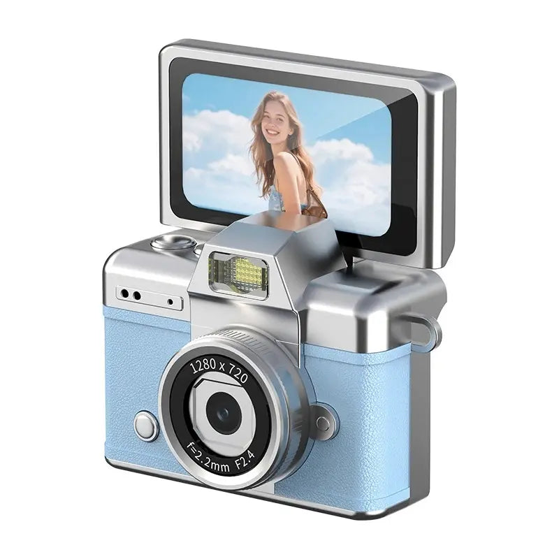 Mini appareil photo enfant de petit curio variante en bleu