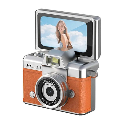 Mini appareil photo enfant de petit curio variante en orange