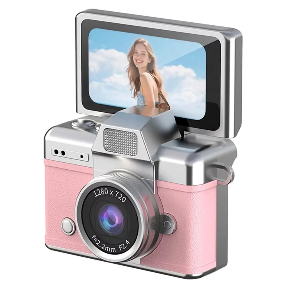 Mini appareil photo enfant de petit curio variante en rose