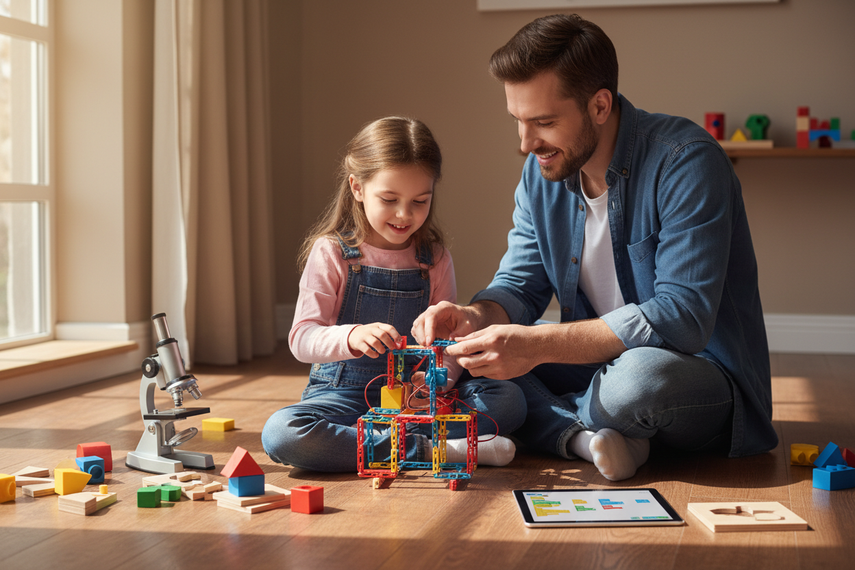 Père et fille activité STEM
