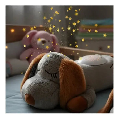Peluche lumineuse musicale doudou projecteur étoiles – veilleuse bébé | Petit Curio