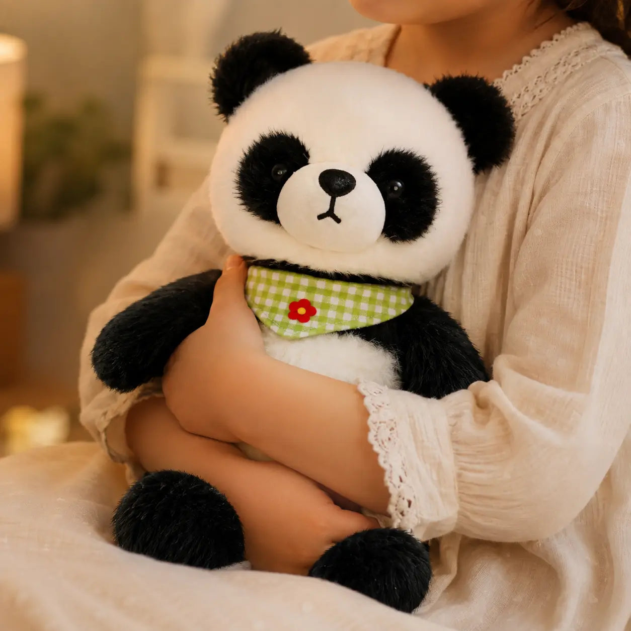 Smart Panda™ : peluche interactive panda qui écoute et réconforte