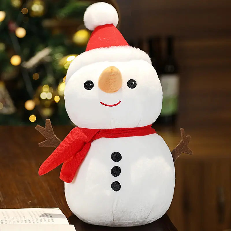 Peluche de  bonhomme de neige en polyester - Petit Curio