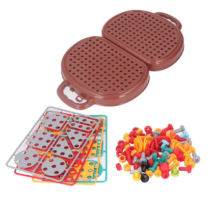 Boite a outils enfant Montessori 204 pieces avec perceuse jouet et mallette de rangement