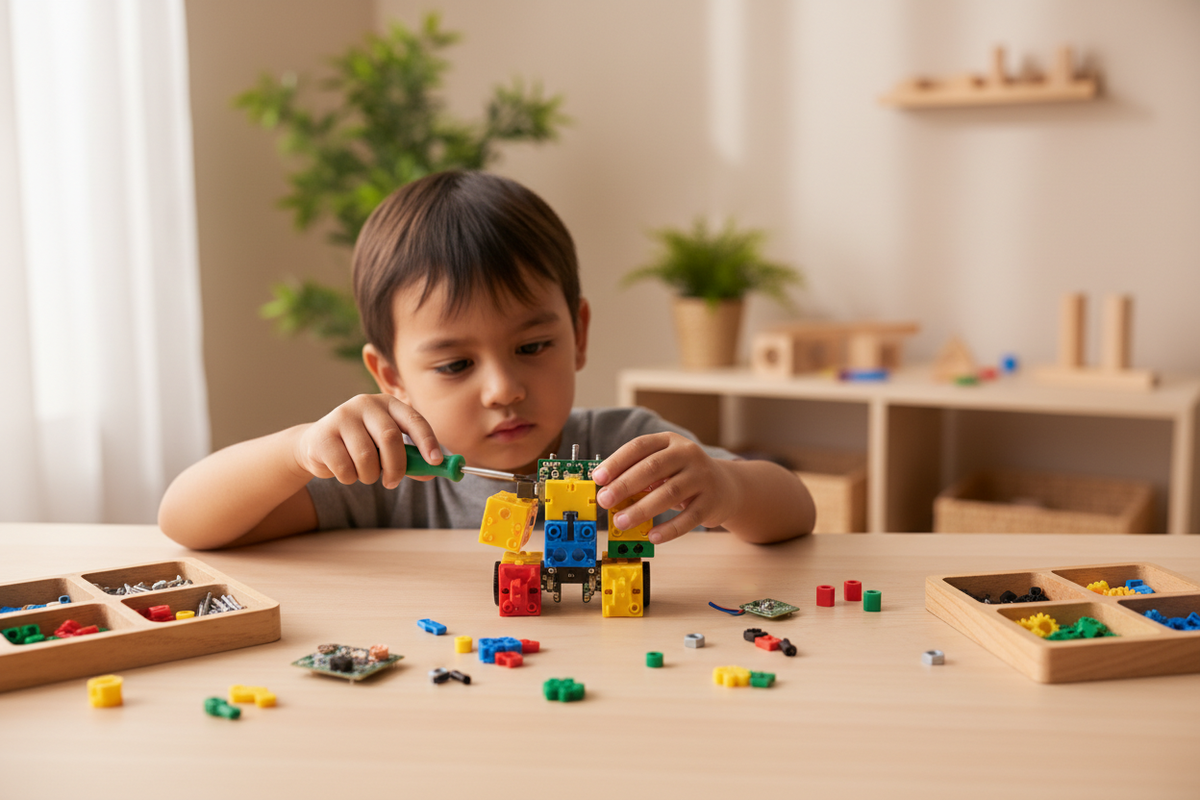 Robot à construire enfant DIY