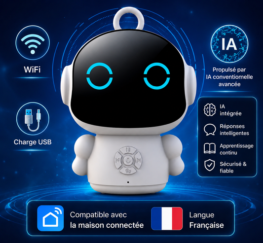 Robot enfant intelligent interactif PetitTuya avec IA et reconnaissance vocale - Petit Curio