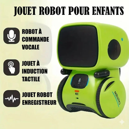 MrBot™, jouet robot enfant avec commande vocale, interaction tactile et fonction enregistreur
