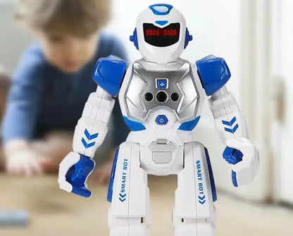 Robot télécommandé enfant : le pilotage par gestes
Un robot télécommandé enfant qui réagit à la main marche danse et chante