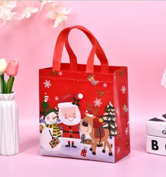 Sac cadeau Noel : deux modèles pour préparer vos surprises - rouge - petit
