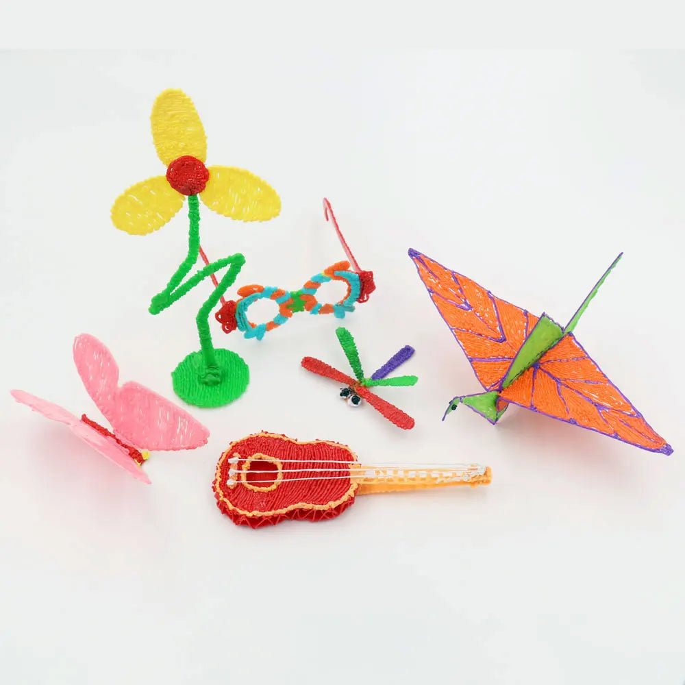 Stylo 3D enfant CurioPen avec écran LCD, filament PLA coloré et valise de rangement