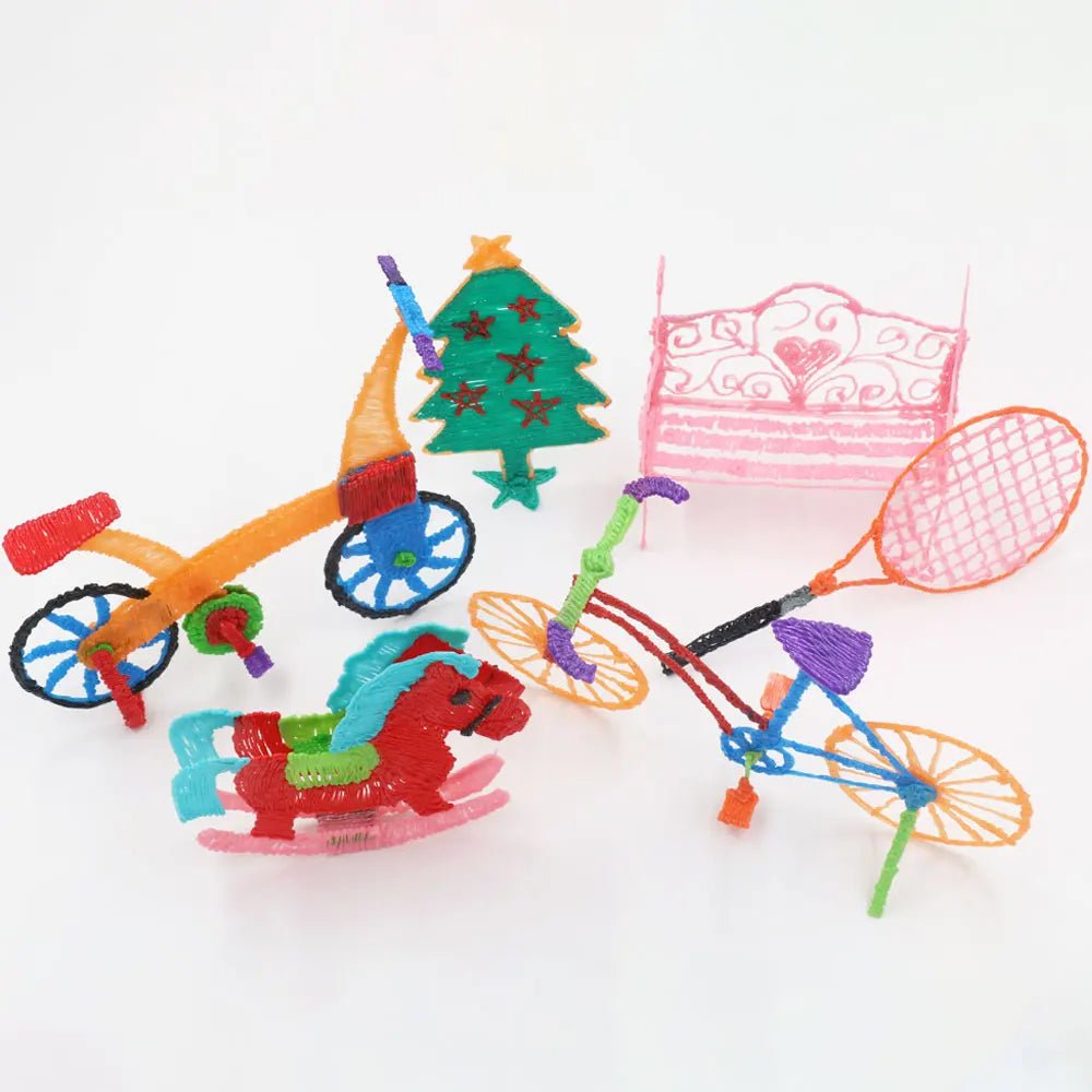 Stylo 3D enfant CurioPen avec écran LCD, filament PLA coloré et valise de rangement