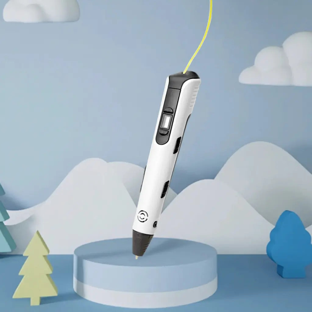 Stylo 3D enfant Créa-Start™ — Le premier stylo 3D, sans prise de tête, dès 5 ans - kit blanc lcd