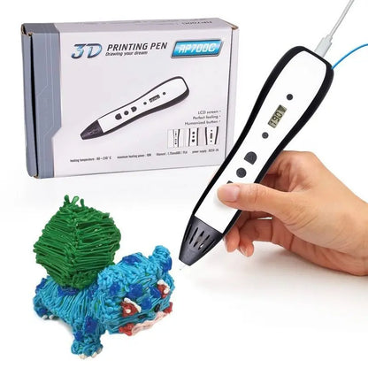 Stylo 3D PLA ABS 6 vitesses ecran LCD 