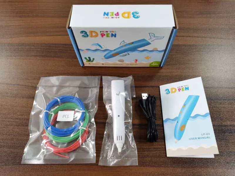 Stylo 3D PCL basse température sans fil 3DMorfo — le seul stylo 3D dont on peut toucher le filament directement sur la peau