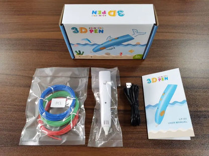 Stylo 3D PCL basse température sans fil 3DMorfo — le seul stylo 3D dont on peut toucher le filament directement sur la peau
