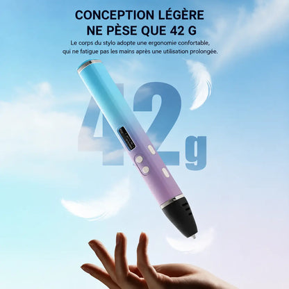 Stylo 3D enfant Curio-Art 42 g conception légère ergonomique