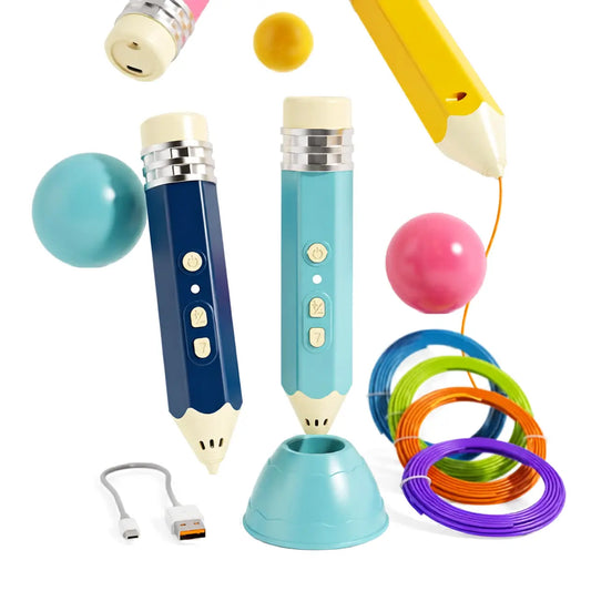 Stylo 3D enfant PCL apprentissage STEM — progresser du tracé guidé à la création libre dès 5 ans