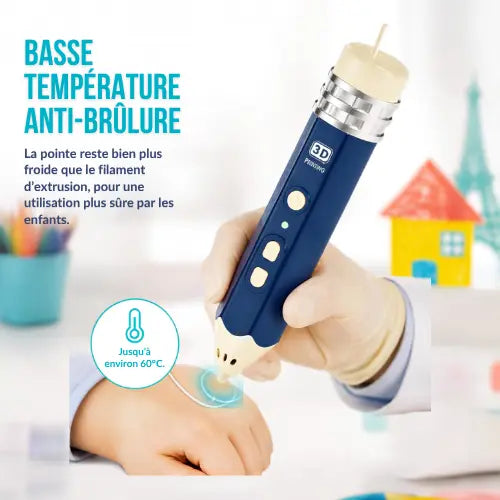 Stylo 3D enfant PCL apprentissage STEM — progresser du tracé guidé à la création libre dès 5 ans